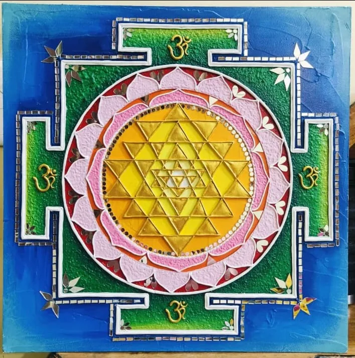 Shri Yantra Lippan on Board